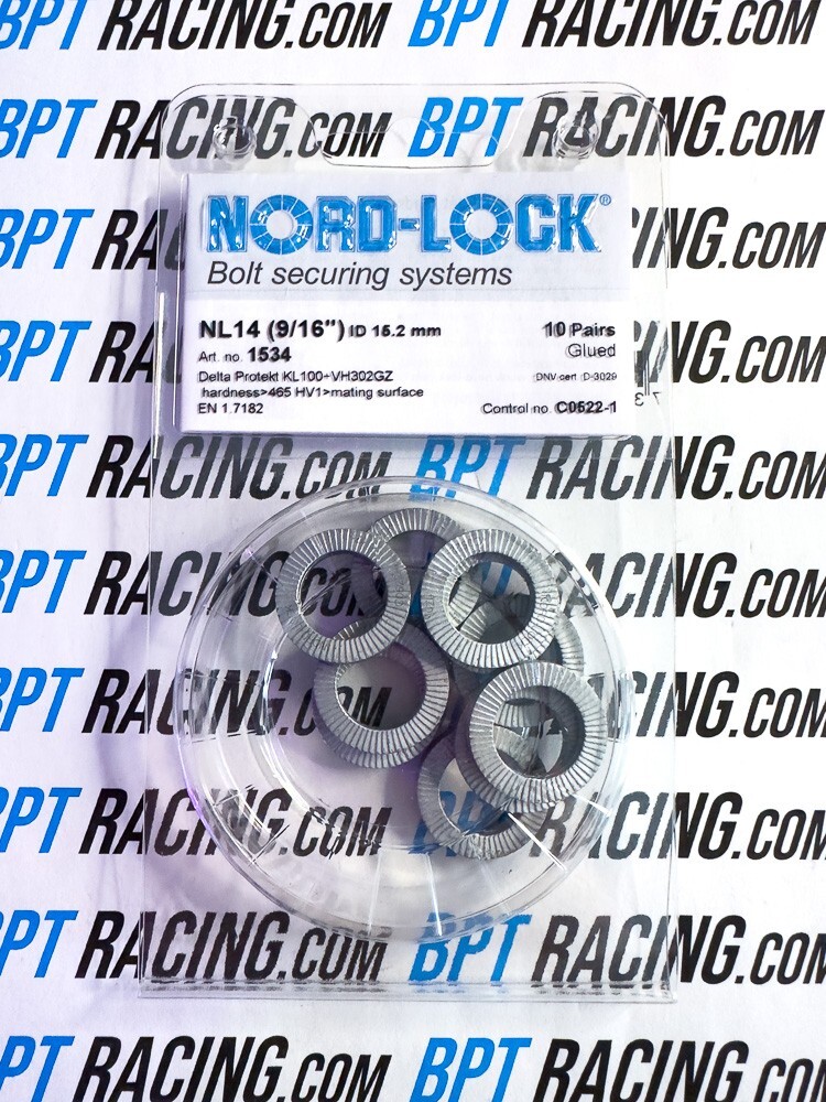 10 Pair Pack Nordlock NL14 9/16 14mm M14