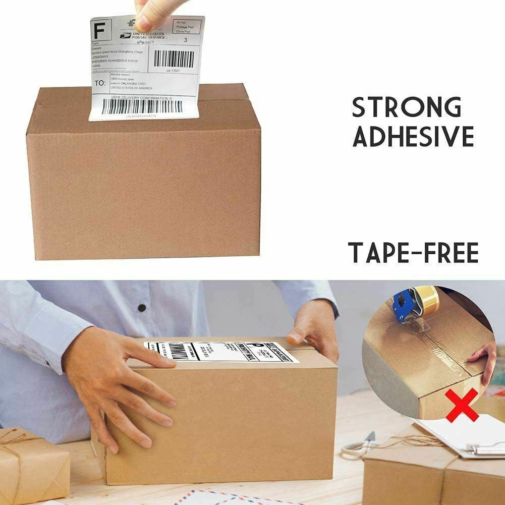Fanfold Direct Thermal Shipping Labels 4×6 Perforated for Zebra & Rollo