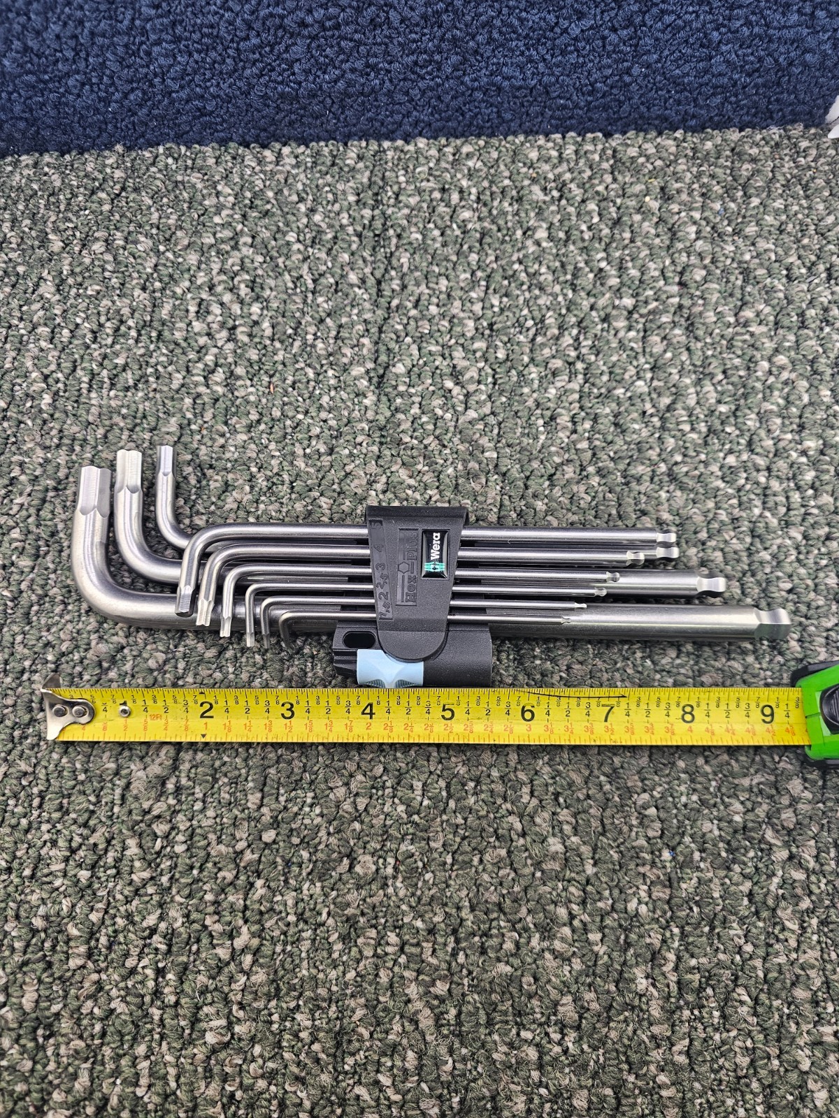 Wera 05022720001 3950/9 Hex-Plus Stainless 1 L-key Assembly Metric