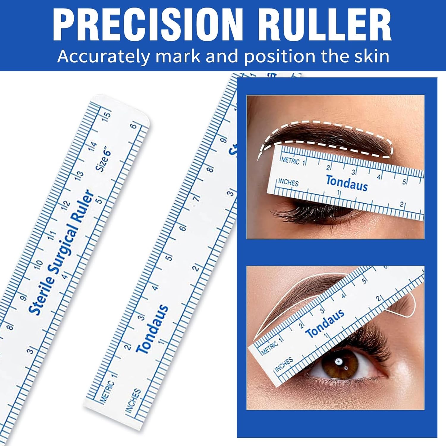 6Pcs Professional Surgical Tip Skin Marker Pen White Stencil Markers Pen with