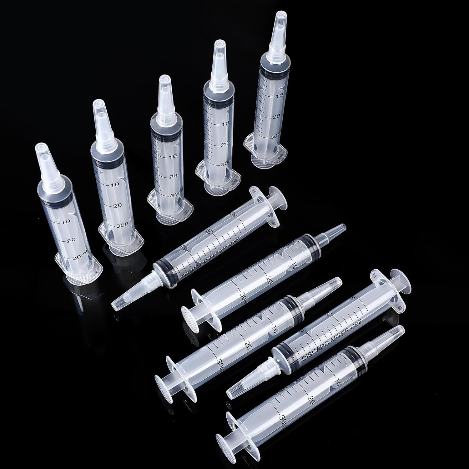 10 Pack Plastic Syringe Liquid Measuring Syringes Without Needle for Epoxy Re…