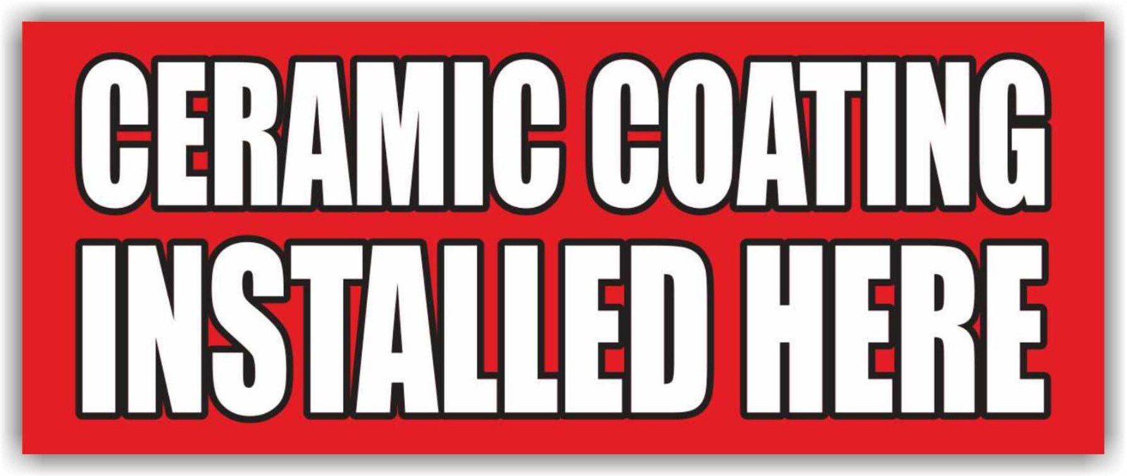 CERAMIC COATING INSTALLED Advertising Banner Vinyl Mesh Sign Car service Auto