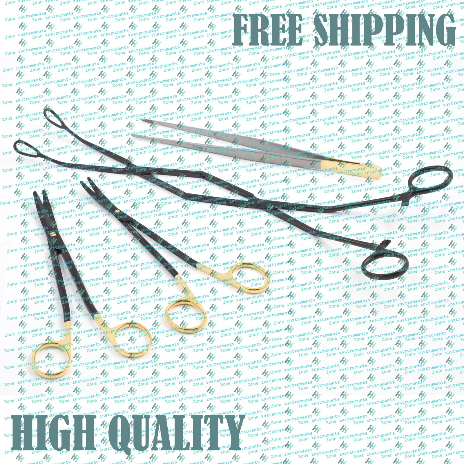 4pcs Black Entopic Penile Implant & Sphincter Surgery Set | Urology Instruments