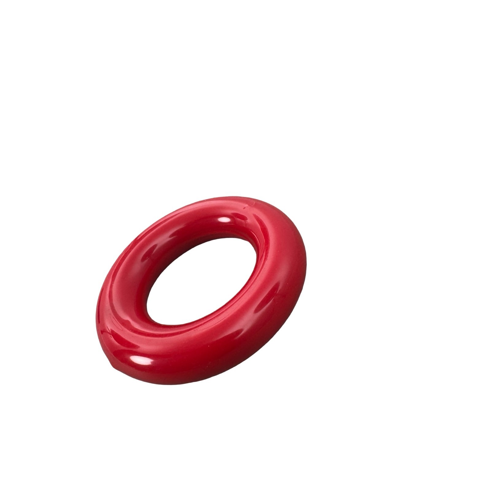 Laboratory Red Vinyl-Coated Lead Ring Flask Weight Beaker Stabilizer Approx 8cm