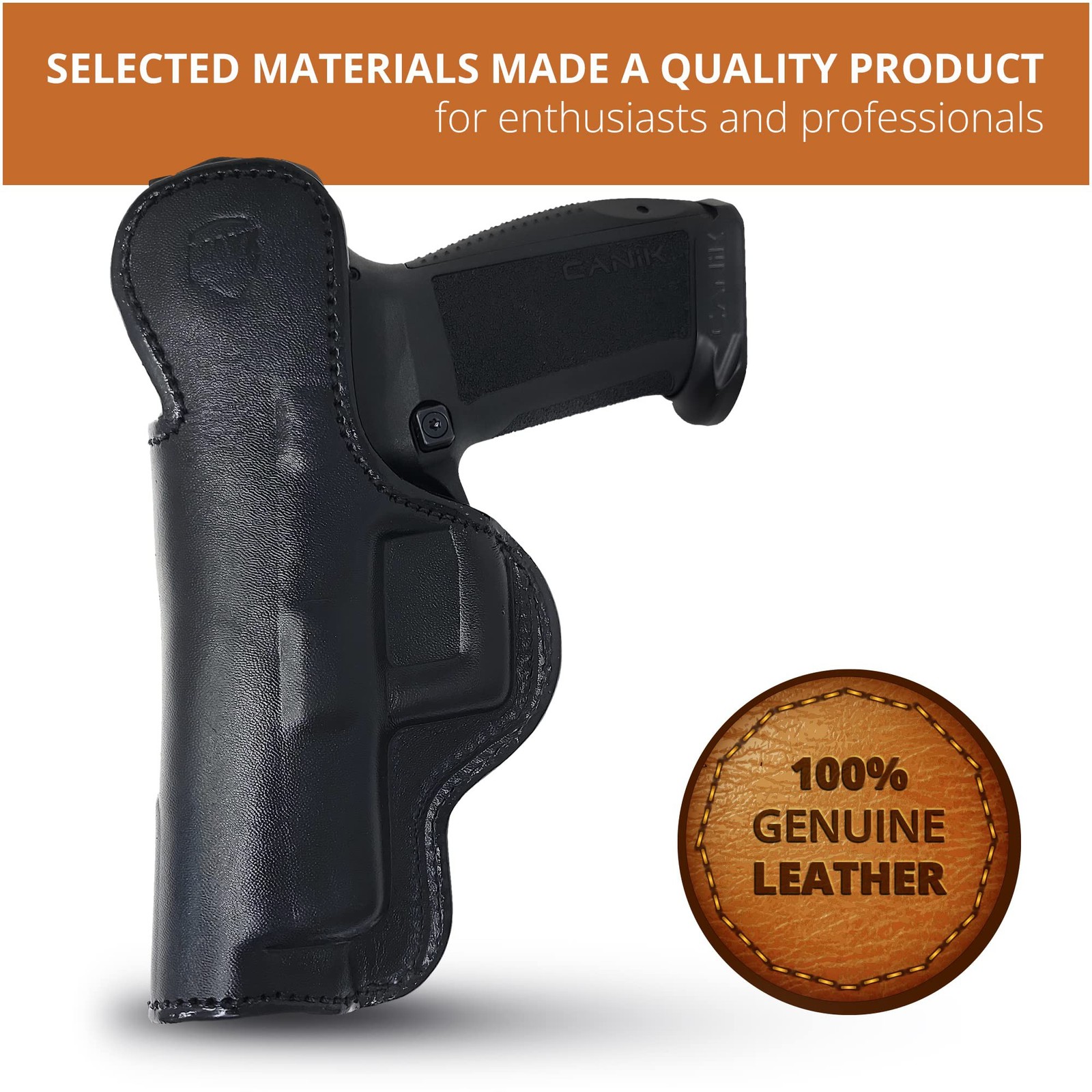 Genuine Leather Iwb Holster for Canik TP9 SFX for Tactical Handgun. Maxx Carr…