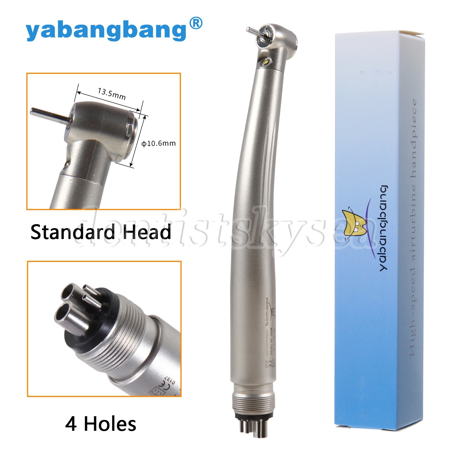 1/5/10 E-generator Dental LED Fiber Optic High Speed Handpiece 4H 3-Water Spray