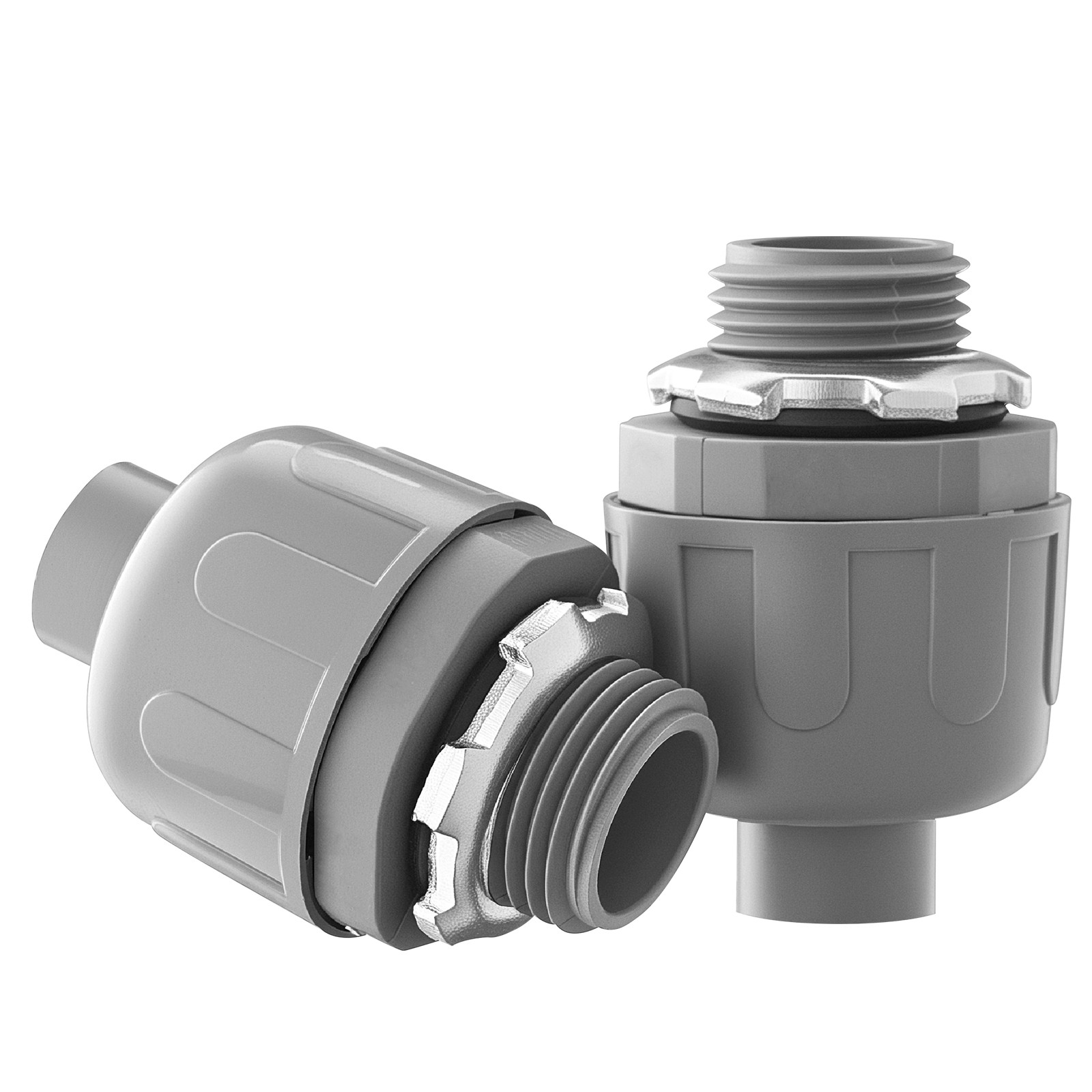 VEVOR 1/2 in 100 pcs Liquid Tight Connector Non-Metallic Conduit Fitting