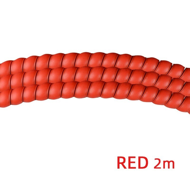2m Spiral Cable Wire Protector Wrapping Sleeve Line Organizer Tube Cover Plastic