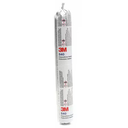 3M 540 Polyurethane Sealant, 20 Oz, Sausage Pack, White, Polyurethane Base, 540