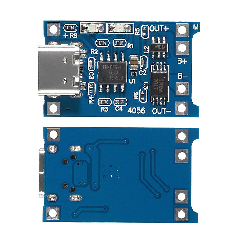 20PCS Type-C USB 5V 1A 18650 TP4056 Lithium Battery Charging Board Charger