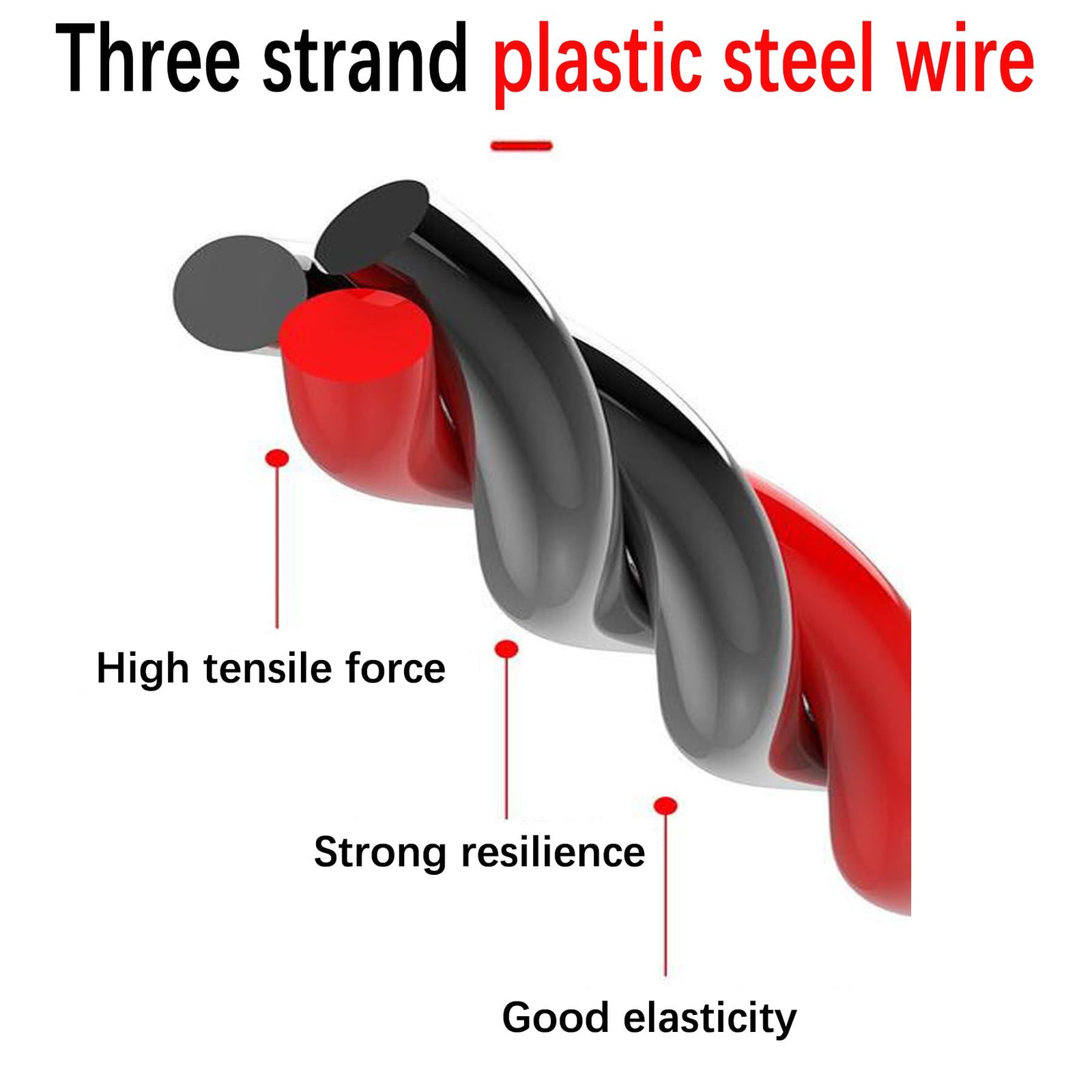 16.4ft Fish Tape Wire Puller 1/6 PET Flexible Electrical Cable Snake Tool