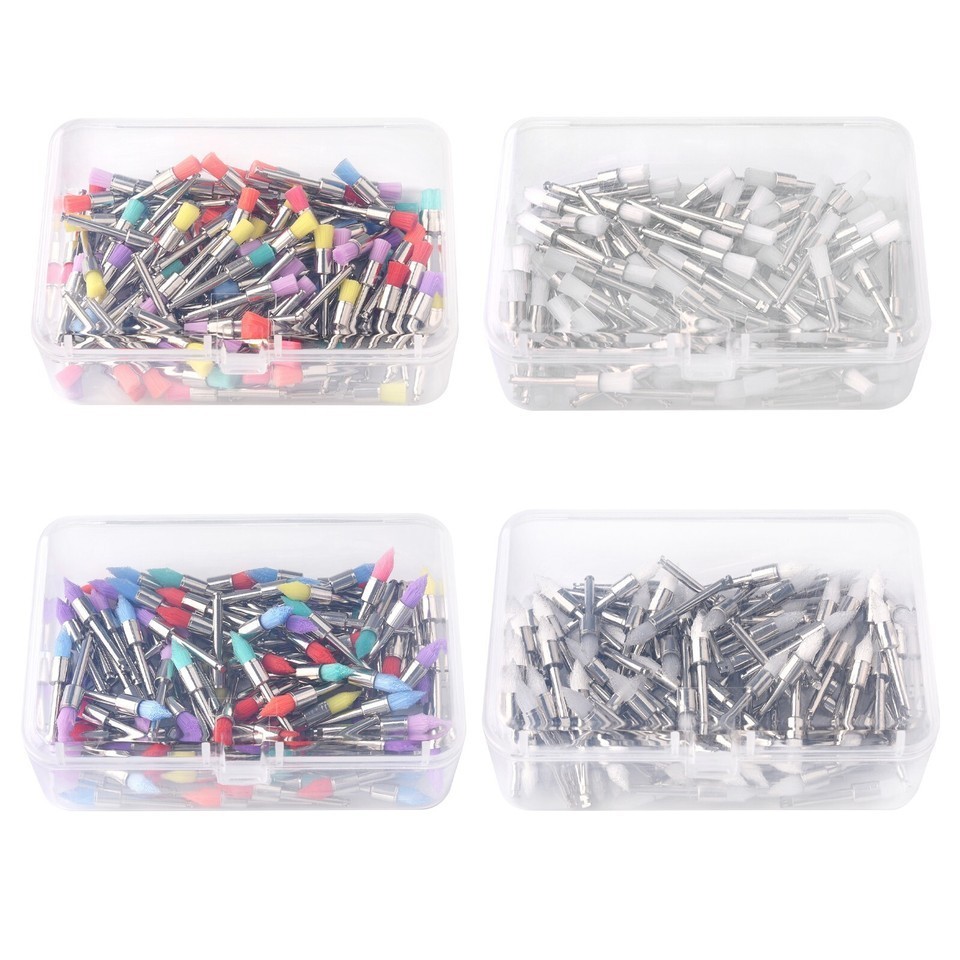 100pcs/box Dental Polishing Prophy Prophylaxis Brush Nylon RA Latch Type Bristle