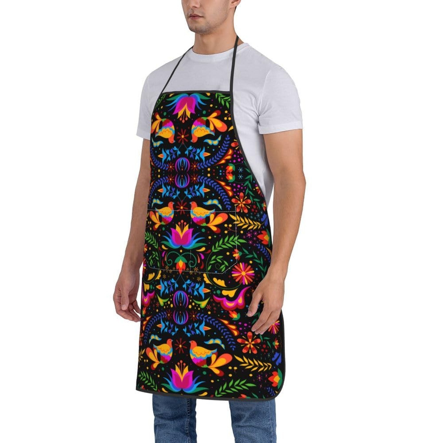 Cute Bib Aprons for Women Men Kitchen Chef Apron with Pockets Cooking