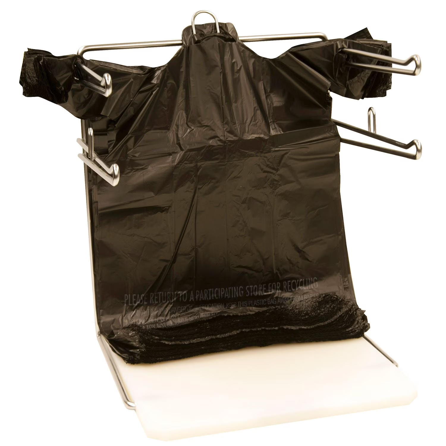Black T-Shirt Carryout Bags, 11.5″ x 6.5″ x 22″ 1000 ct – Free Shipping