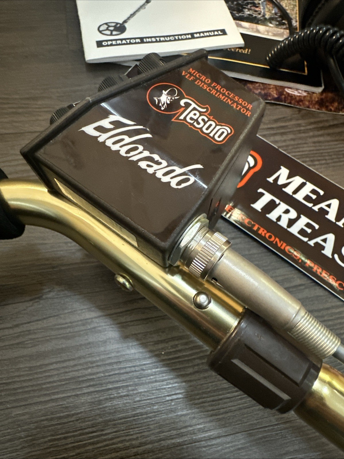 Tesoro ELDORADO uMAX Metal Detector #129850 9X8” Search Coil + Box, Headphones