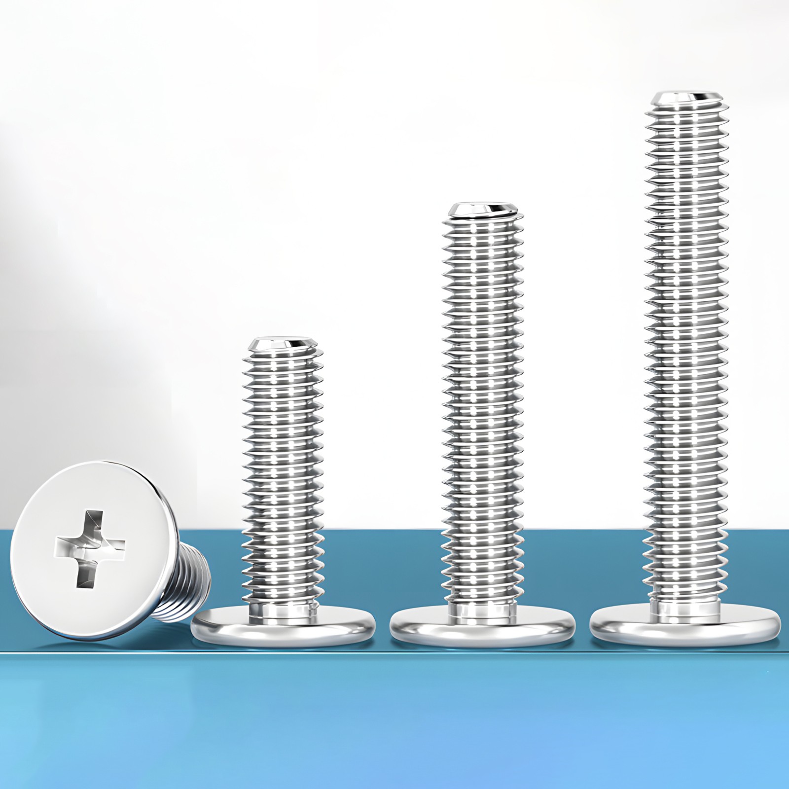 M0.8-M2.5 304 Stainless Steel CM Phillips Ultra Thin Flat Wafer Head Screw Bolt