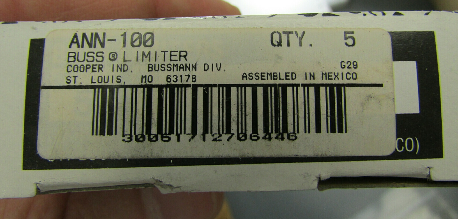Lot 5 New Buss 100A Forklift Current Limiting FF Fuses ANN-100 Cross Ref CNN-100