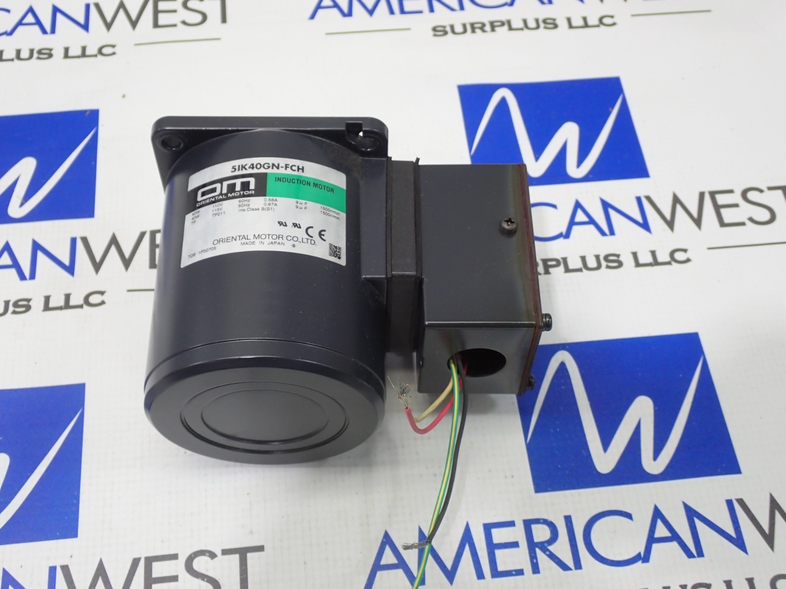 Oriental Motor 51K40GN-FCH Induction Motor 40W 115V NEW