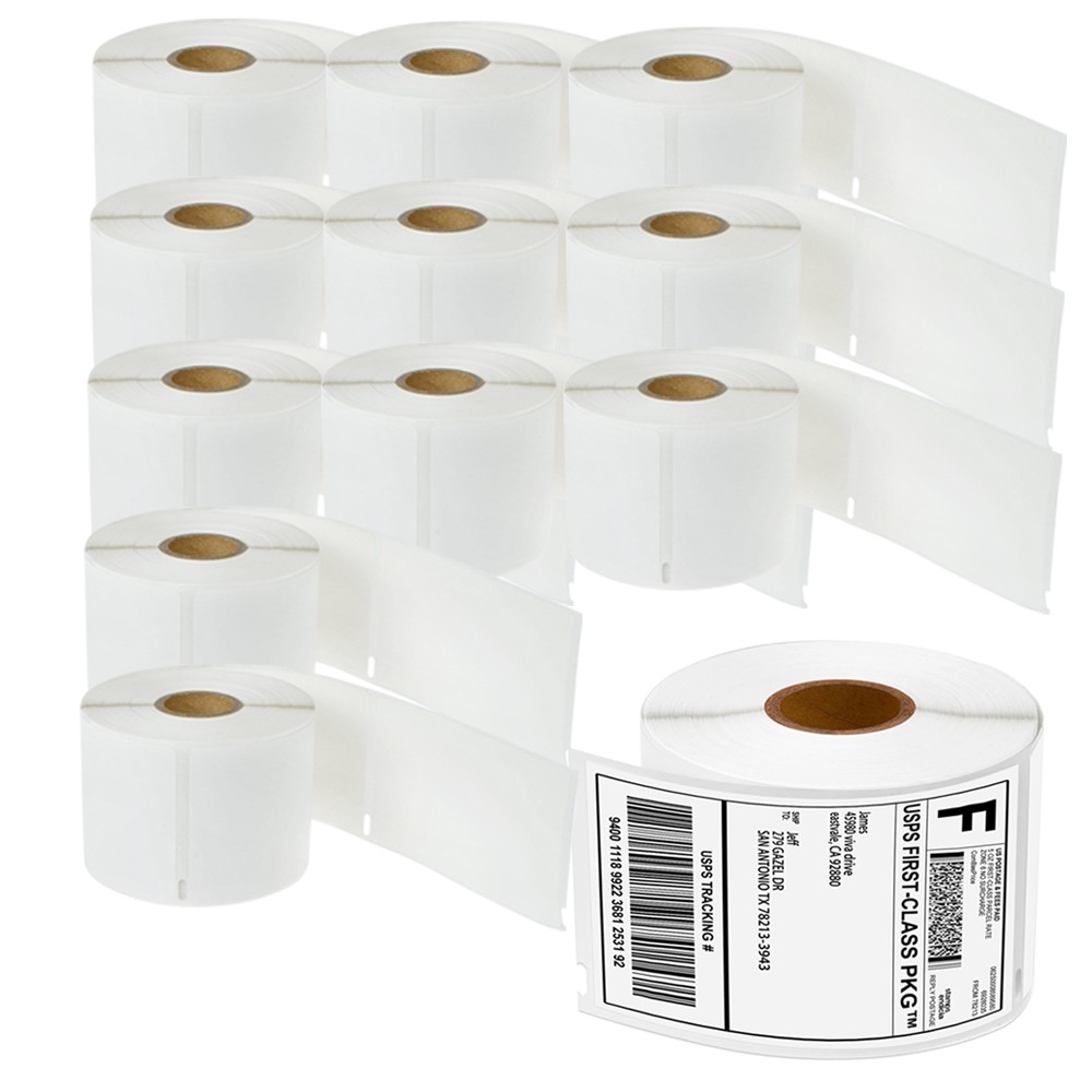 12x 2-5/16″ x 4″ Large White Shipping 300 Labels 30256 For Dymo LabelWriter