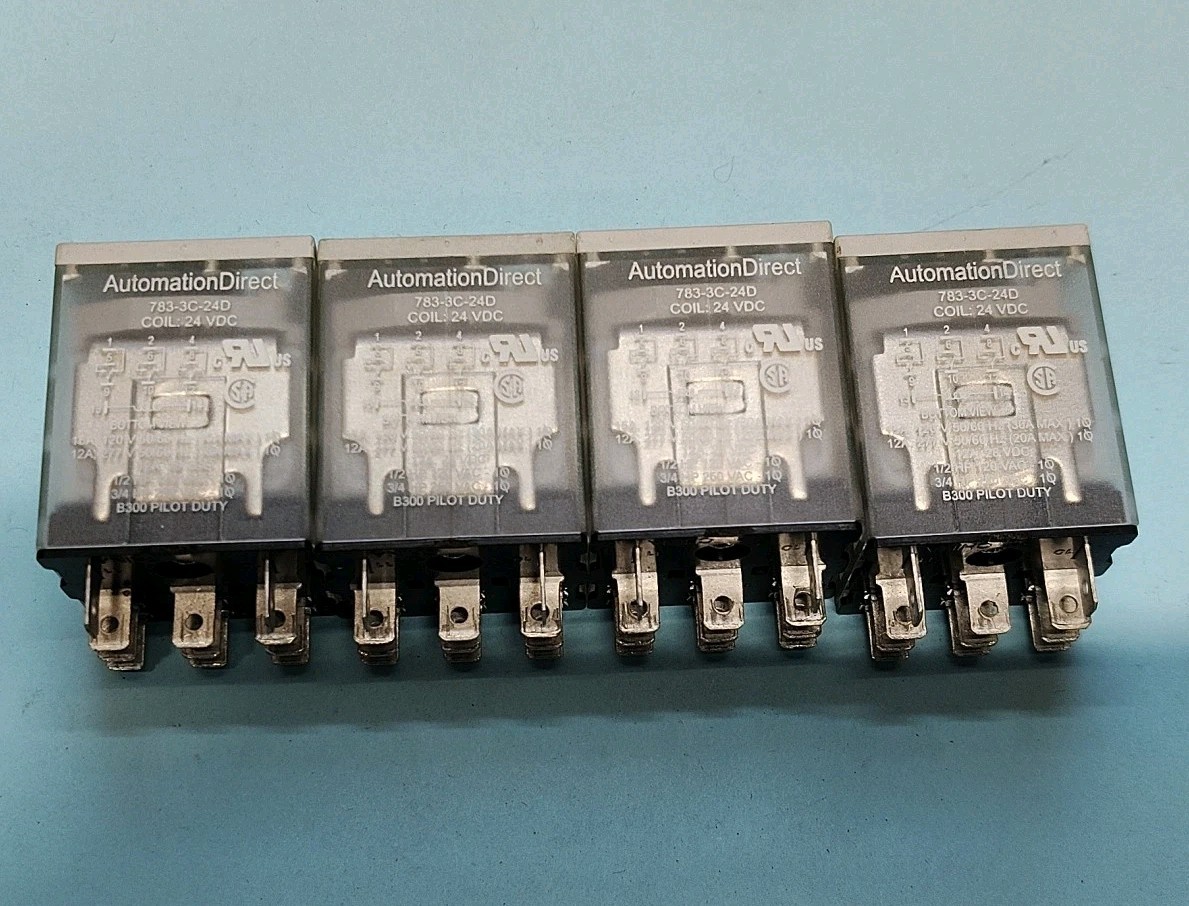 Automation Direct 783-3C-24D Plug-In Relay, 3PDT 11-Pin, 15A Max, 24VDC Coil