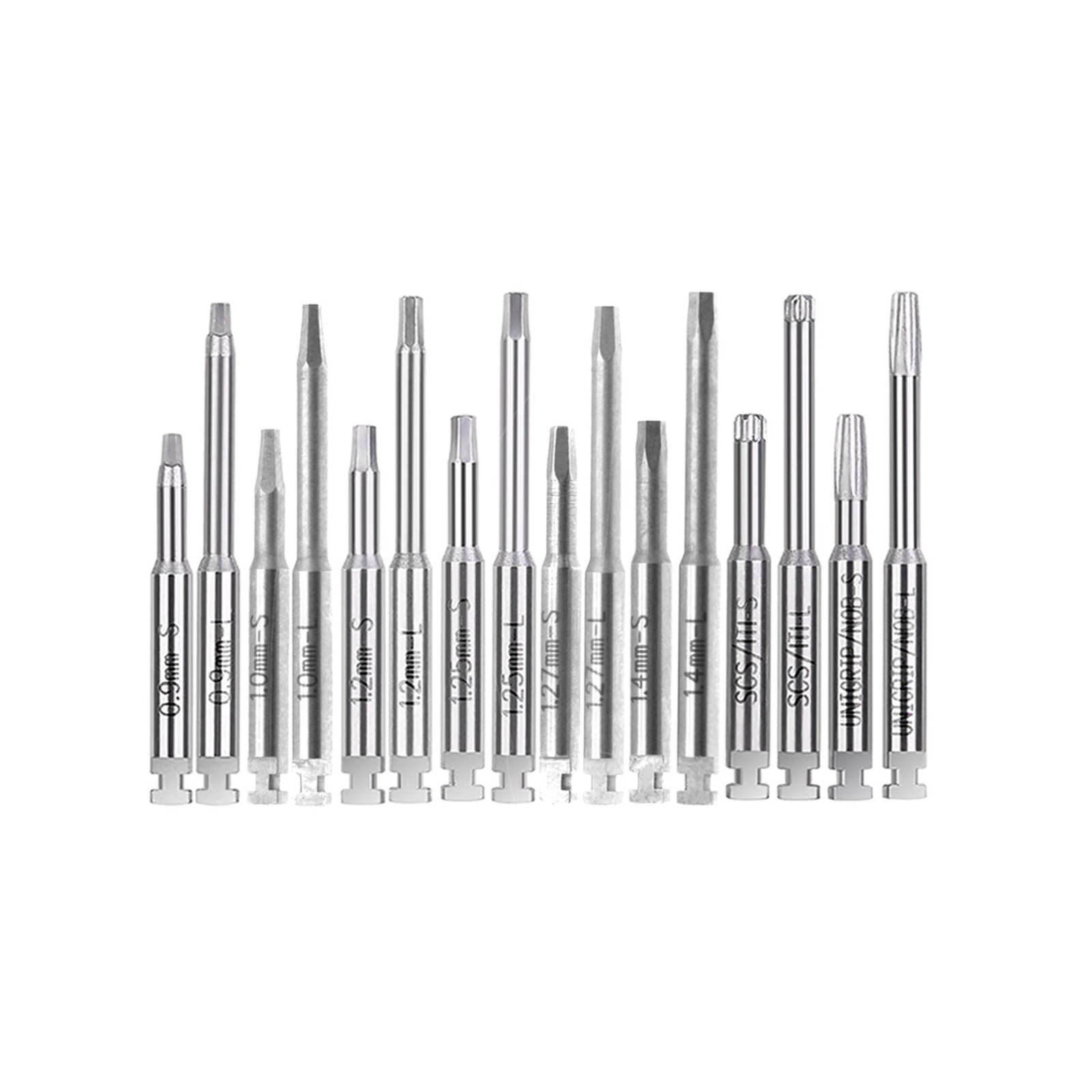 US Dental SD Screw Driver Handle Tool Hand Driver Kit 16Pcs Drivers Short & Long