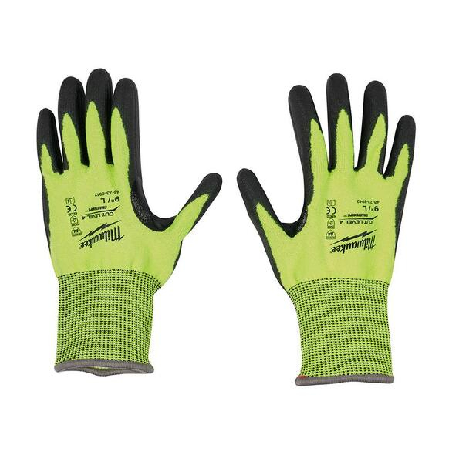 Milwaukee 48-73-8943B X-Large High Visibility Level 4 Cut Resistant Polyurethane