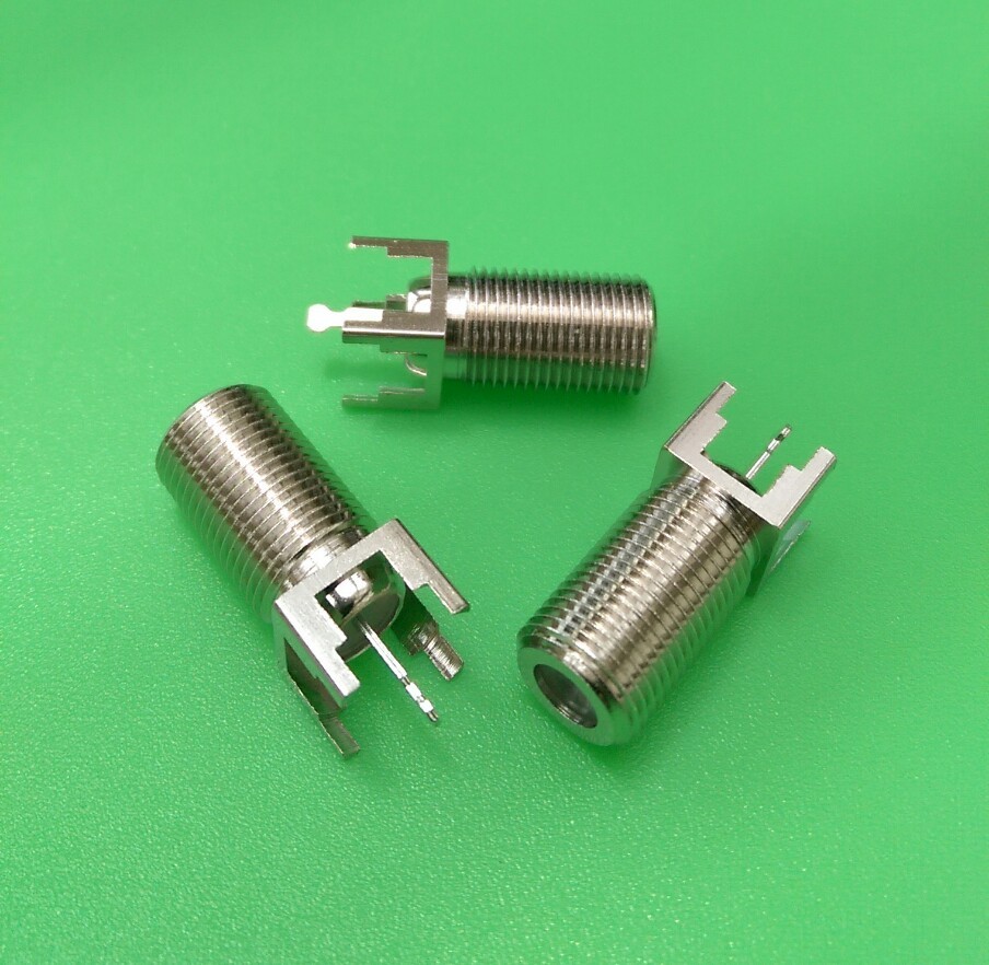 (1 PC) F Female Straight PC Board PCB Mount Connector – USA Seller