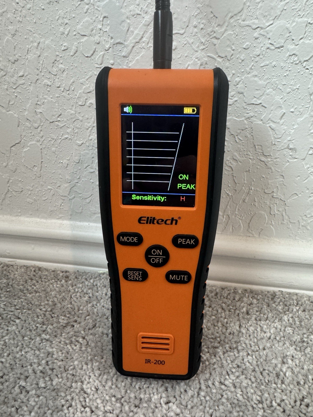 Elitech Refrigerant Leak Detector Infrared&Heated Diode Sensor IR-200 UNIT ONLY