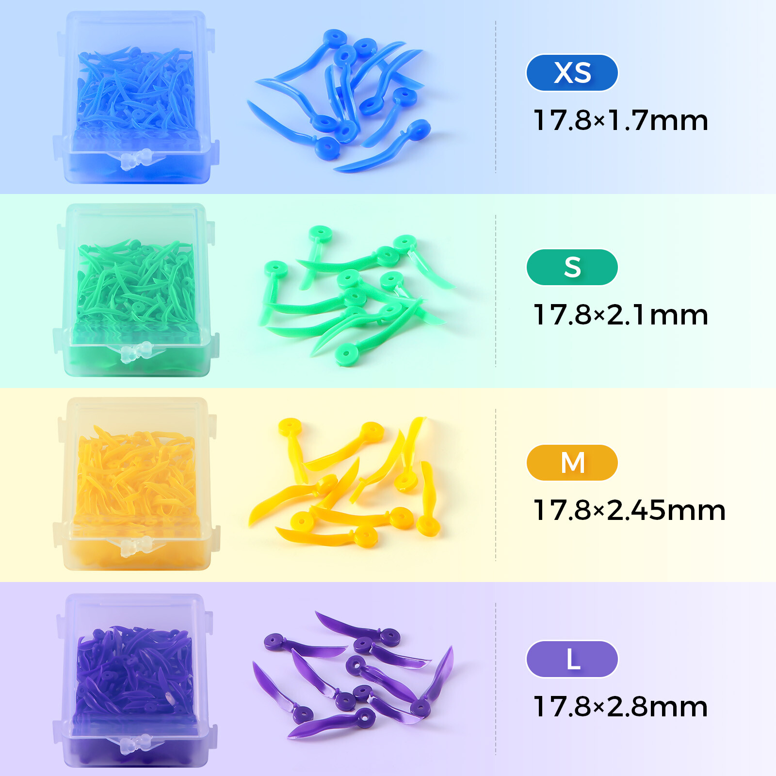 Dental Plastic Wedges Concave Design Arc Diastema Wedge w End Circular Hole