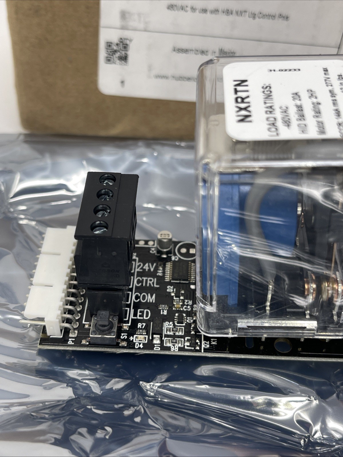 Hubbell NX NXR-TN NXT Relay, 20A/2P Electrically Held for HBA NXT Control Panels