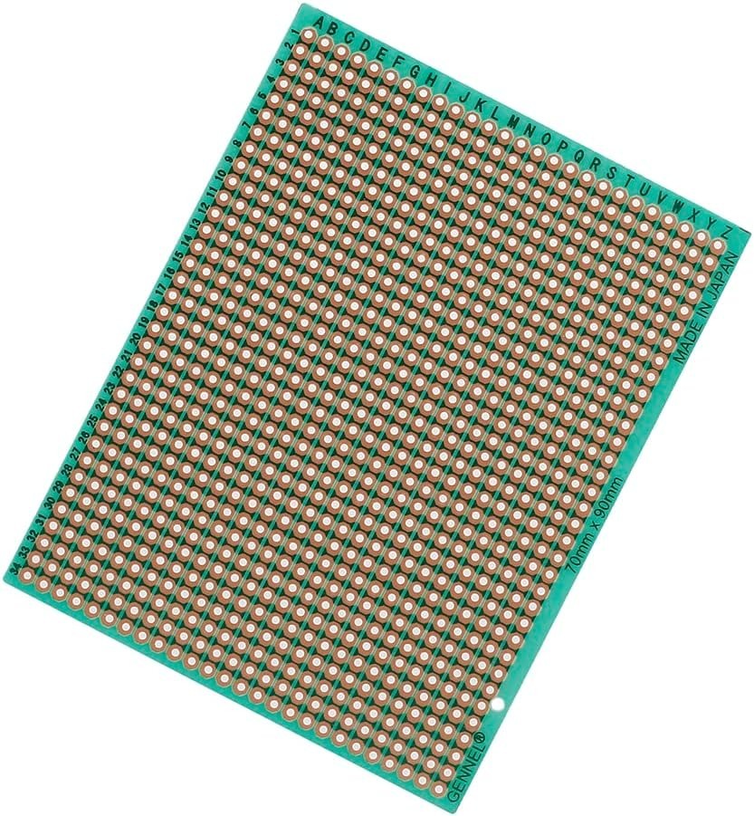 10-Pieces 70mm x 90mm Copper Strip PCB Board 884 Holes Perfboard Universal