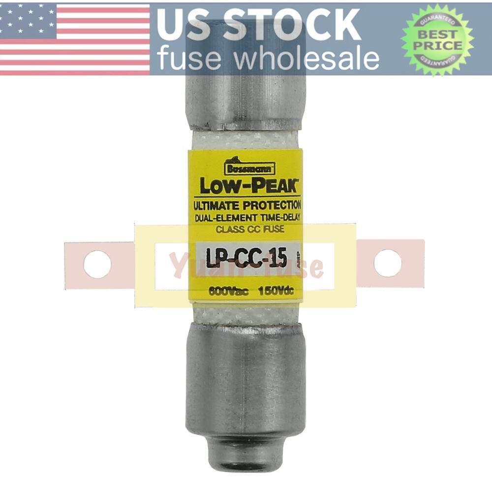 10PCS LPCC15 New Bussmann LP-CC-15 15A 600Vac Time-delay Fuse Fast Delivery