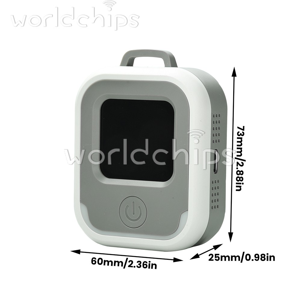 Air Quality Monitor 3-in-1 Carbon Monoxide Detector Temperature Humidity Alarm