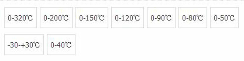 40/50/80/90/120/150/200/320C Temperature Control KnobSwitch Capillary Thermostat