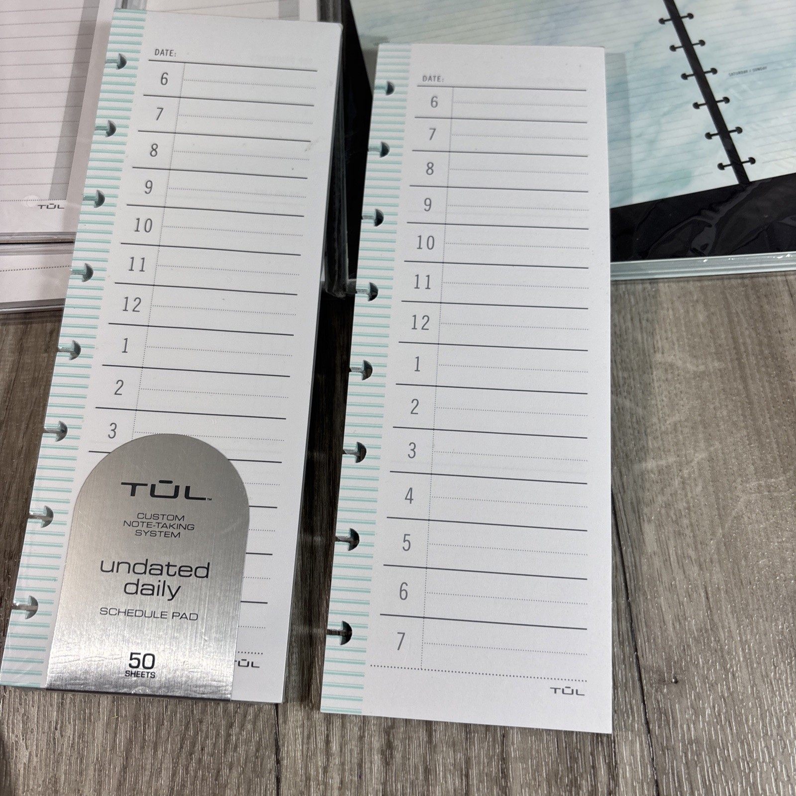 TUL Discbound Undated Daily Refill Pages, Junior Size & Full Size Lot NEW