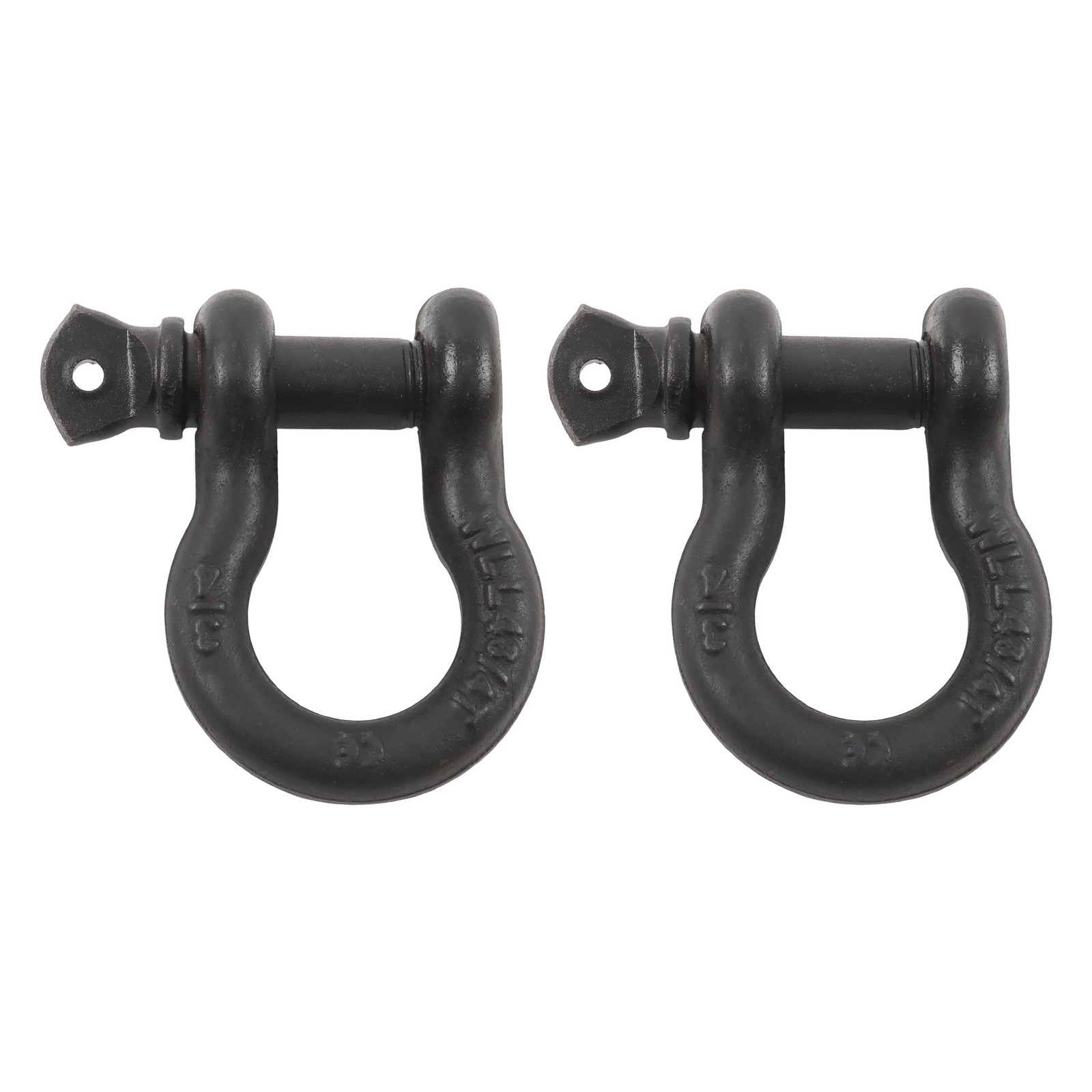 2 Pcs 3/4″ Bow-Shaped D Ring Shackles with Clevis Screw Pin 4.75 Ton Capacity
