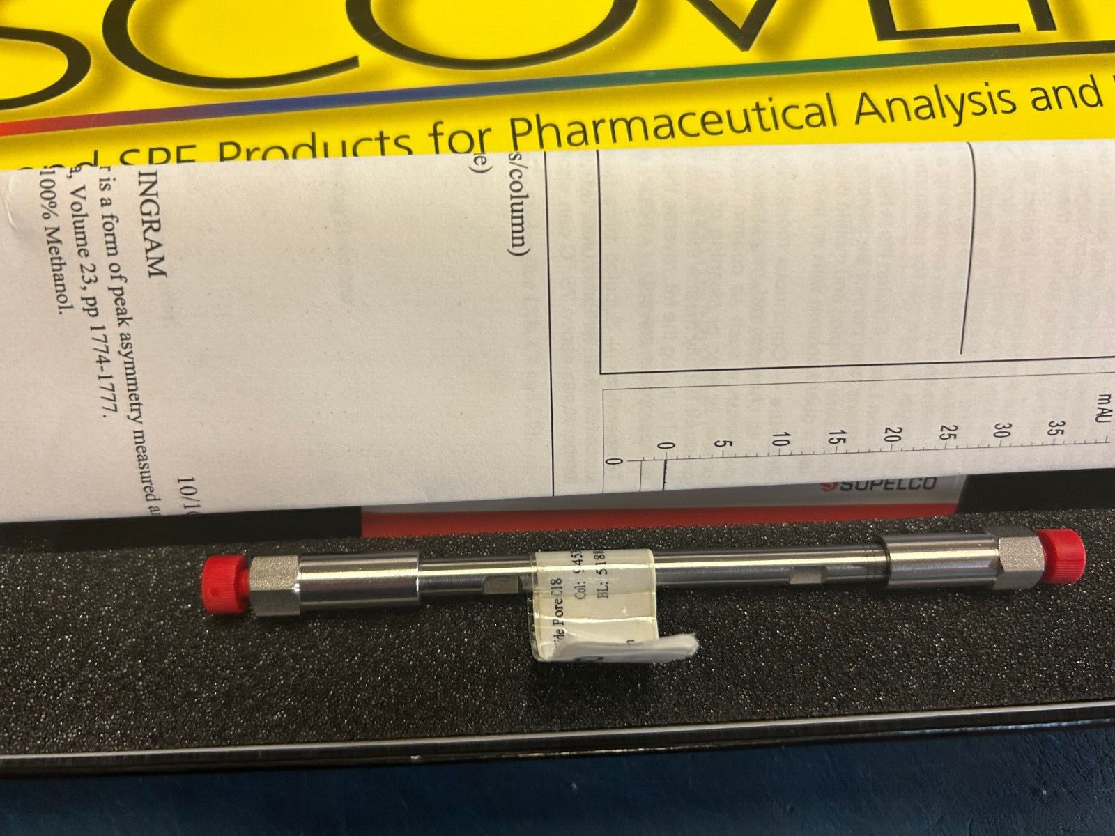 Lot of 3 Supelco 567205-U, 567201-U & 567202-U C18 HPLC Columns