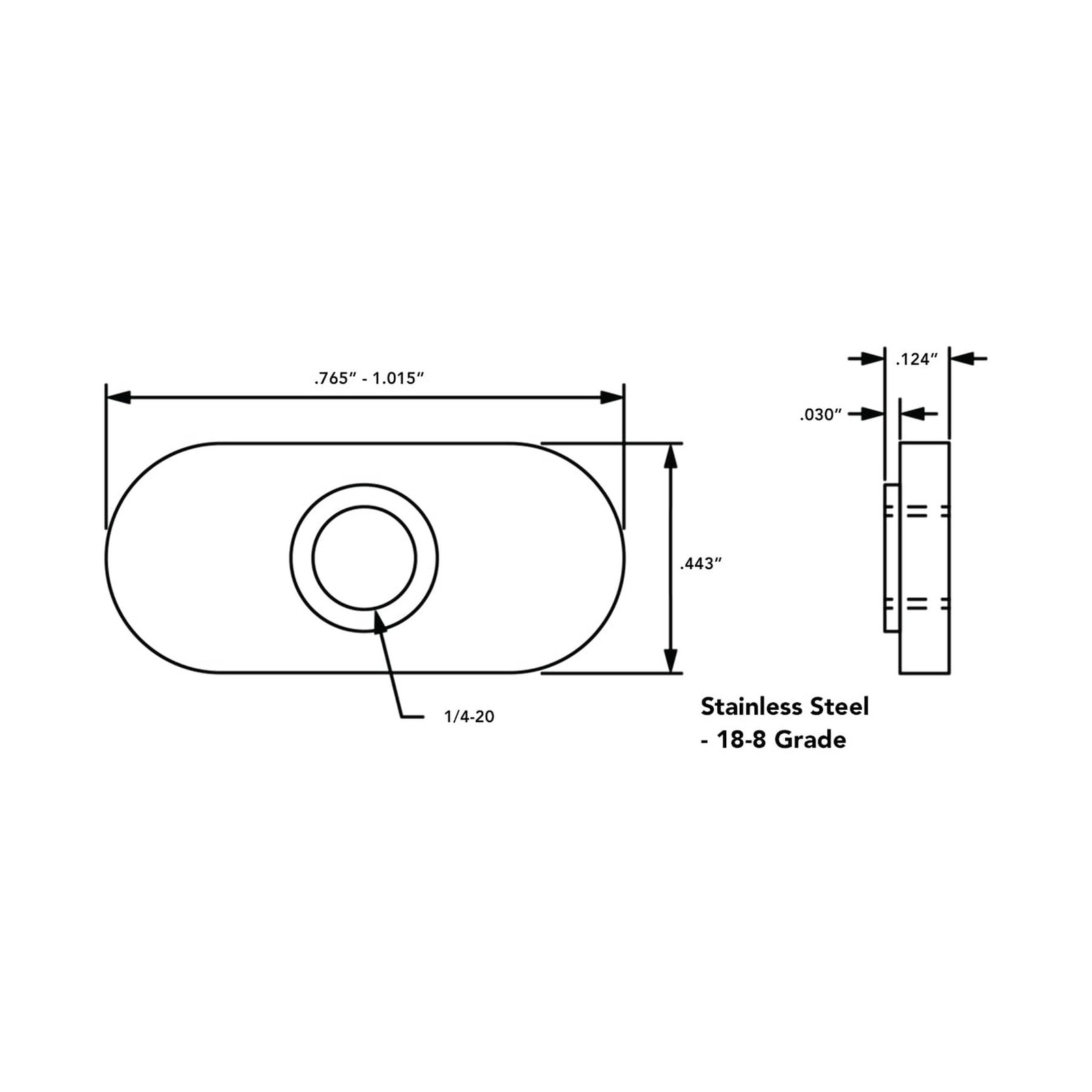 8020, 3675, 10 Series Stainless Steel SS 1/4-20 Centered Slide in Economy T N…
