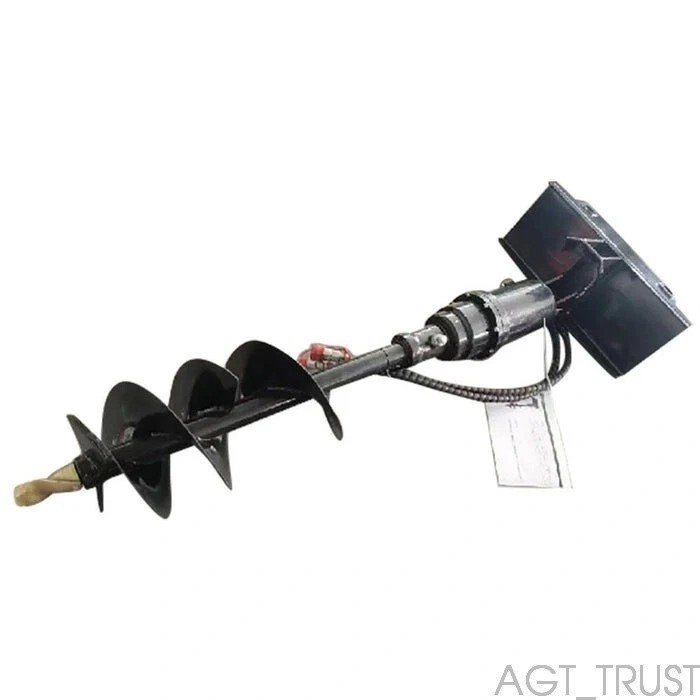 AGROTK 12″ Hydraulic Auger Attachment For AGT Mini Skid Steer|M-AG