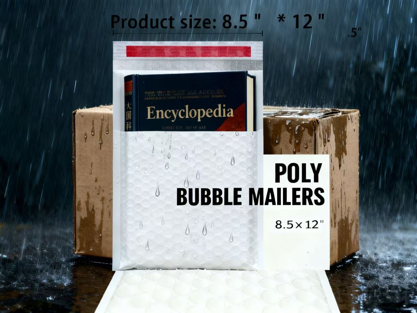 8.5×12 (8.5×11) Poly Bubble Mailer Padded Envelope Shipping Bag