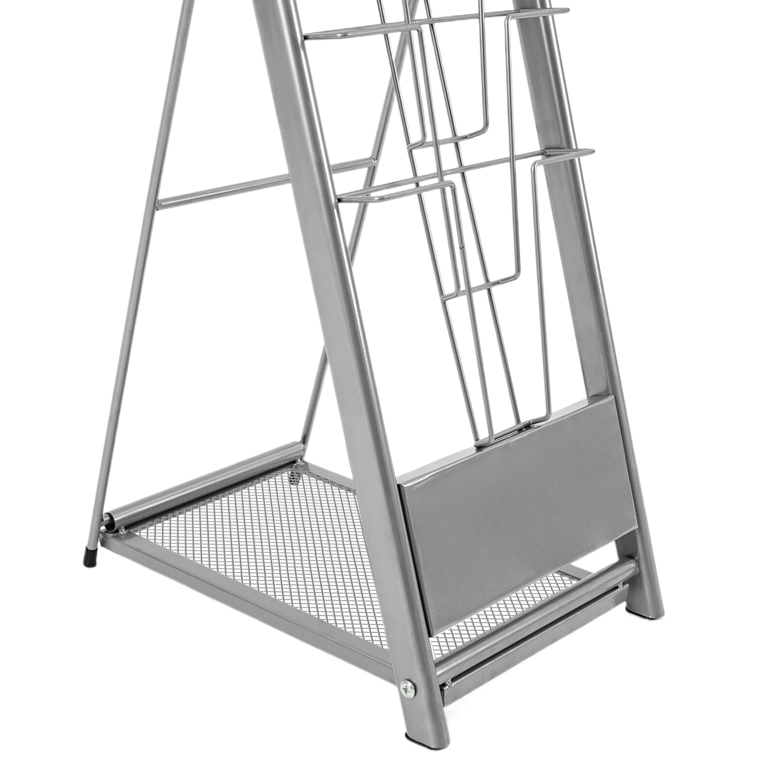 10Tier Floor Standing Literature Rack Brochure Magazine Display Holder Stand