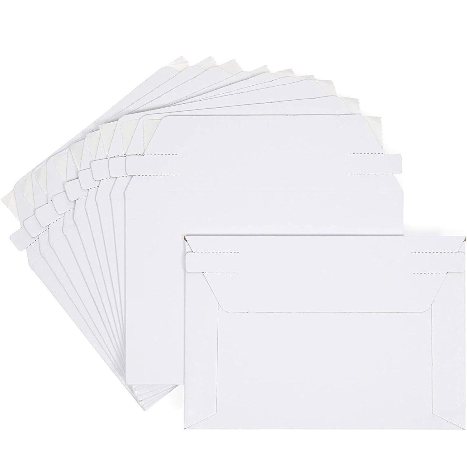 6.5×4.5 Inch Self Seal Rigid Photo Mailers Shipping Stay Flat Cardboard Envelope