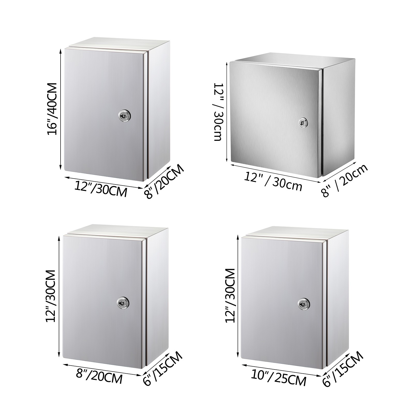 12» 16» 20″ 24» Stainless Steel Electrical Enclosure Junction Box IP65