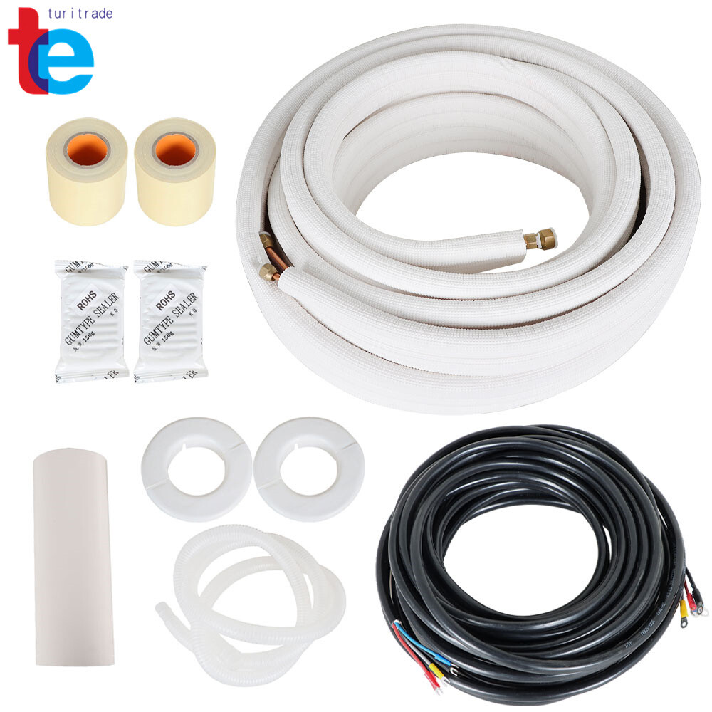 50 Feet Install Kit For Mini Split Heat Pump Systems 1/4″ – 3/8″ Dia.