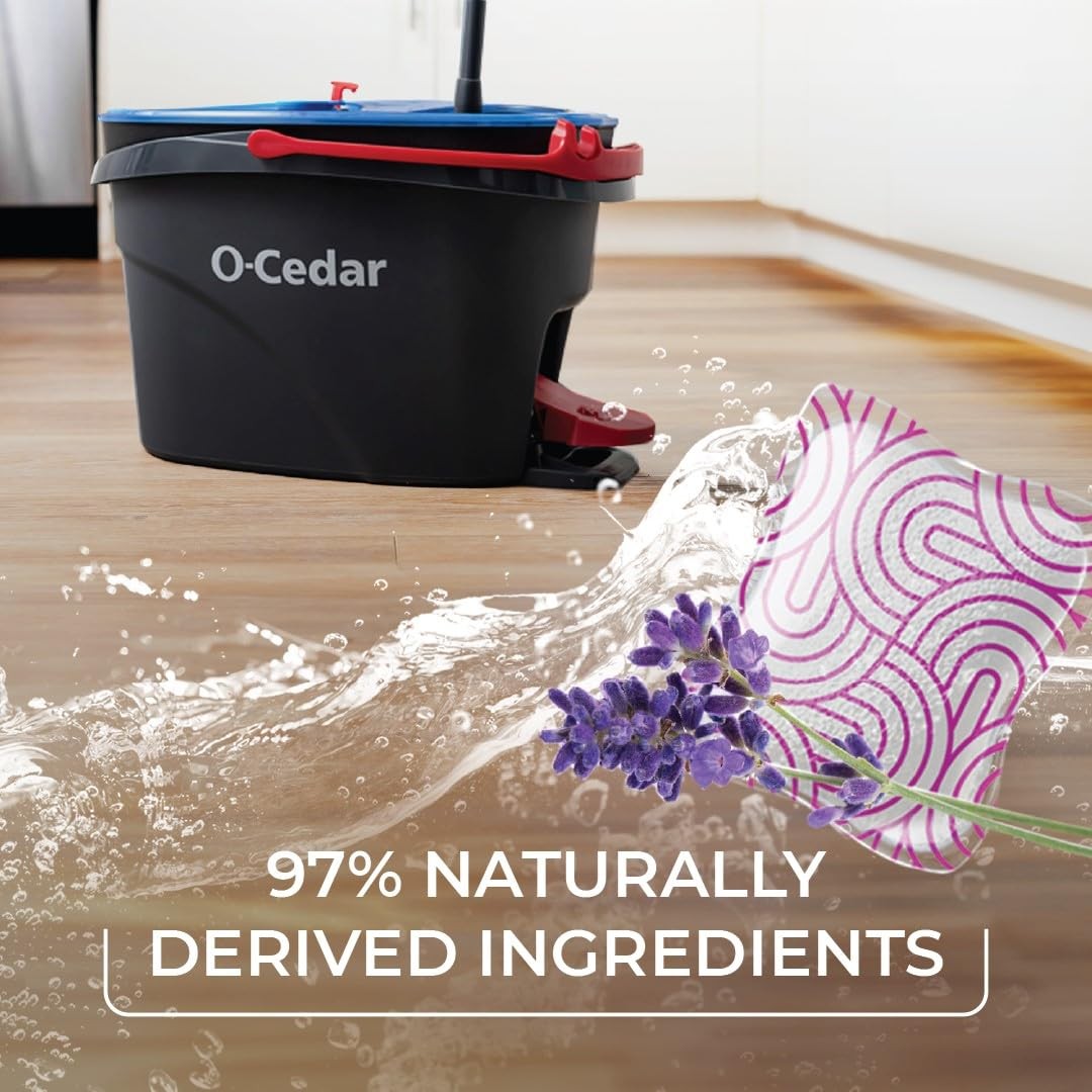 O-Cedar PACS Hard Floor Cleaner, Lavender 10 Count (Pack of 1), No Color