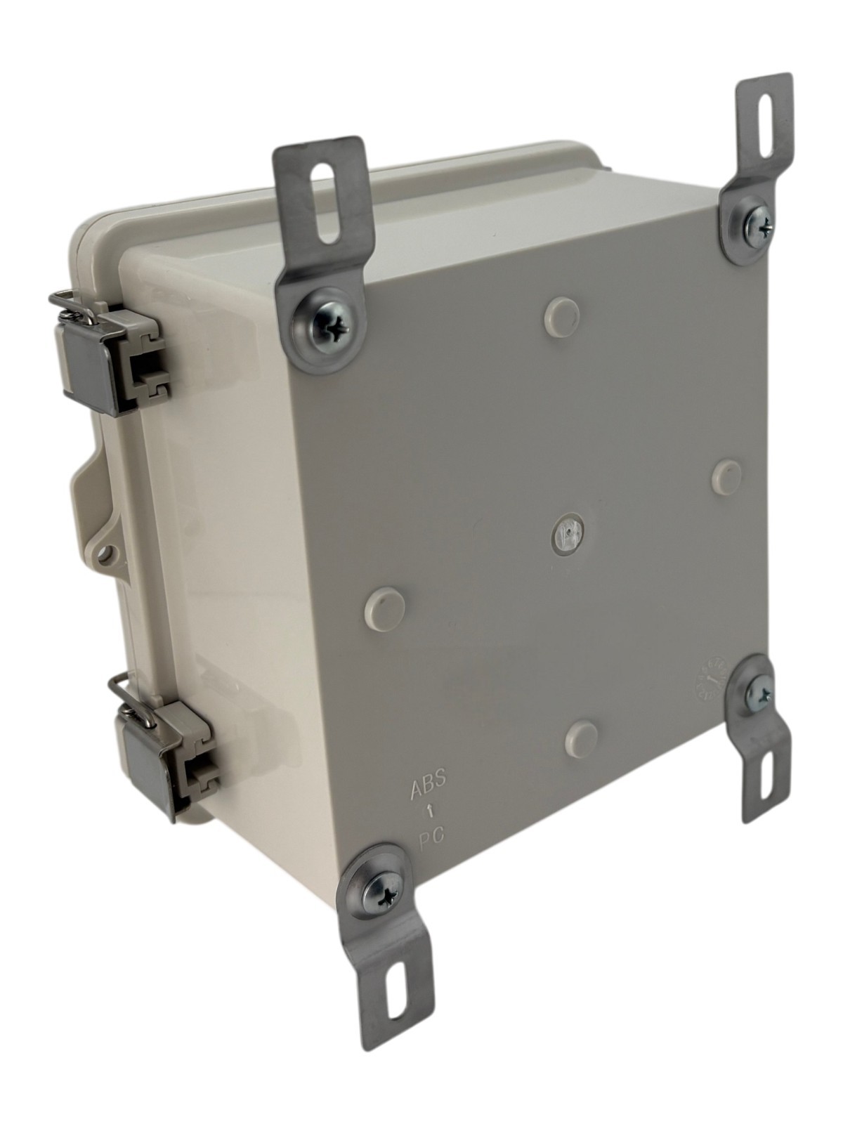 DAE B1515g ABS watertight NEMA 4 IP67 Enclosure, Mounting Plate, 5.9″x5.9″x3.5″