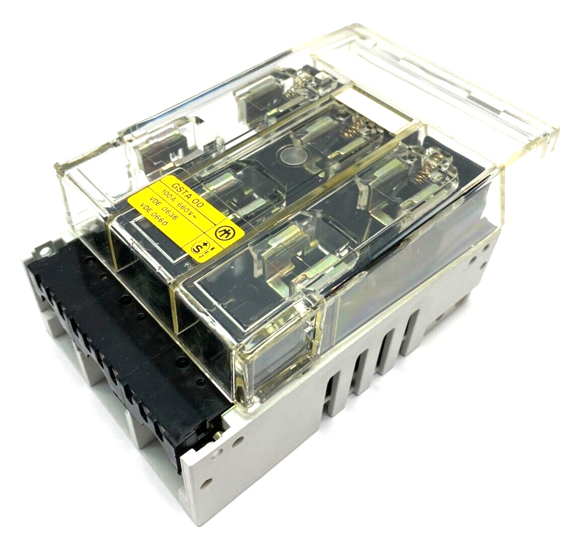 Moeller GSTA 00 100A/660V NH-Fused Load Break Switch Clear Cover 3-Pole IP 00