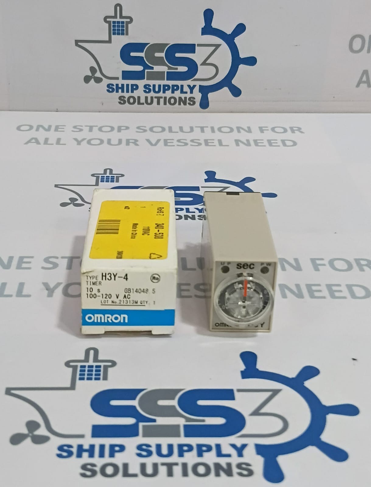 Omron H3Y-4 Timer Relay Timing 0-10sec AC100-120V 50/60Hz