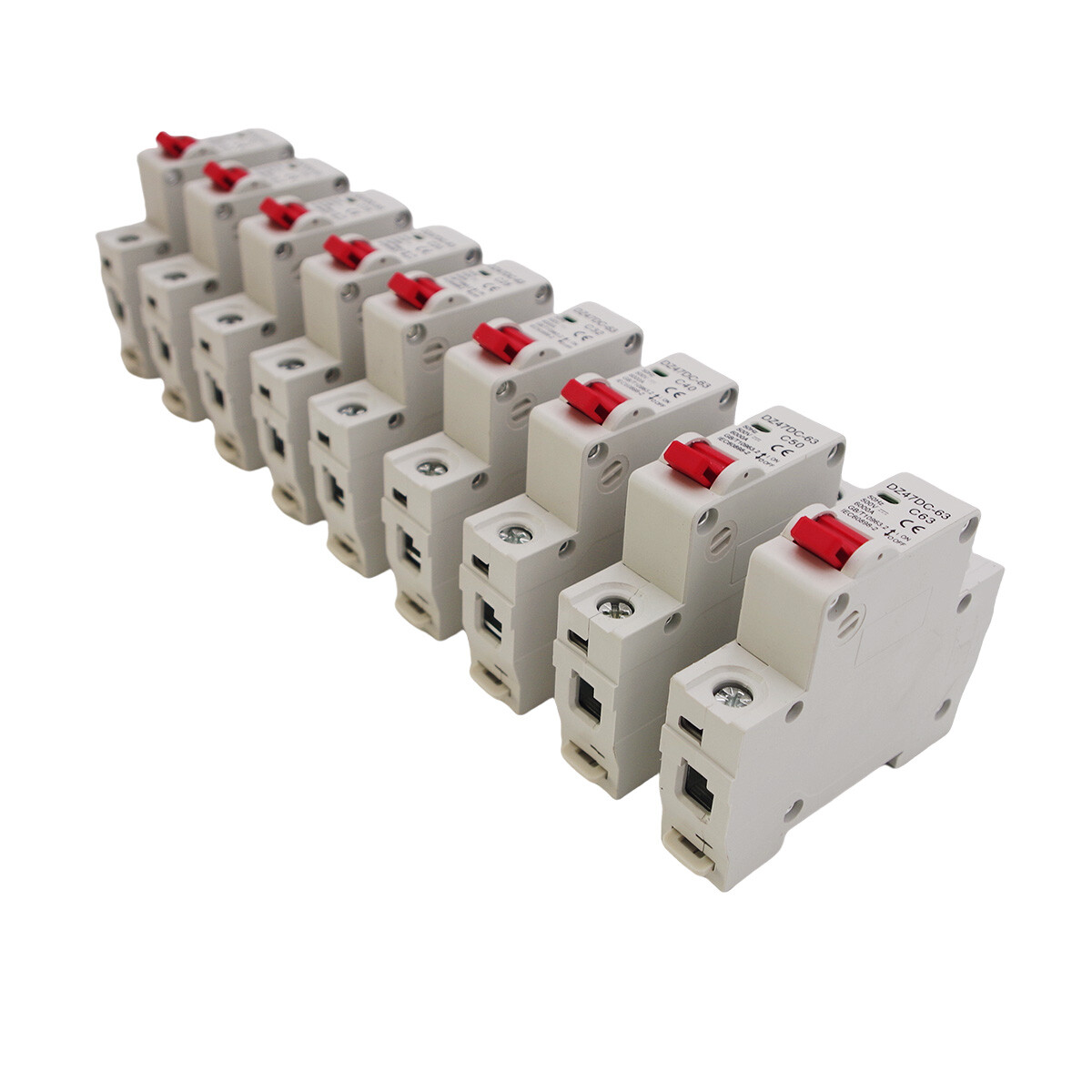 1Pole DC Solar DC Mini Circuit Breaker MCB 6/10/16/25/32/40/50/63/80 /100/125A