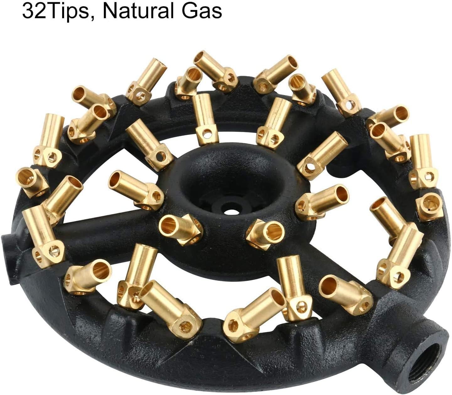 Chinese Wok Range 23/32 Tips Jet Burner, Copper Tips Cast Iron Body Propane Gas